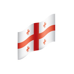 Georgia flag, vector illustration