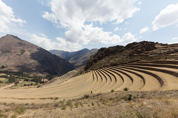 Fototapeta na wymiar Inca agricultural site