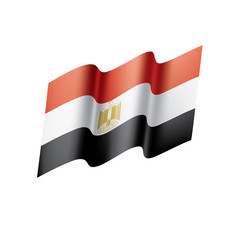 Egypt flag, vector illustration