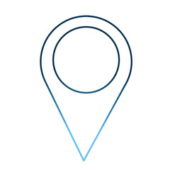pointer map gps navigation location vector illustration gradient blue color
