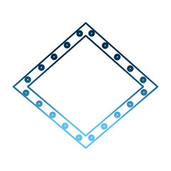 carnival board lights decoration empty vector illustration gradient blue color