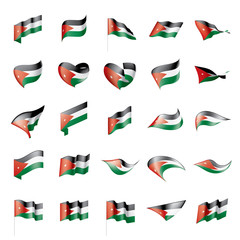 Jordan flag, vector illustration