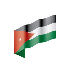Jordan flag, vector illustration