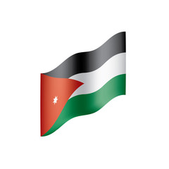 Jordan flag, vector illustration