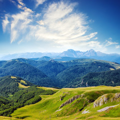 Serene view of the mountains in Montenegro