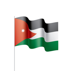 Jordan flag, vector illustration