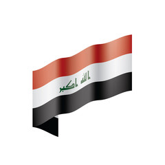 Iraqi flag, vector illustration