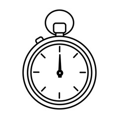 chronometer timer sport counter image vector illustration outline design