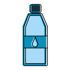 fresh bottle water healthy lifestyle vector illustration