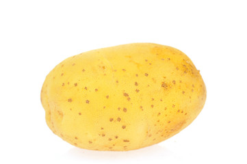 Potatoes on a white background