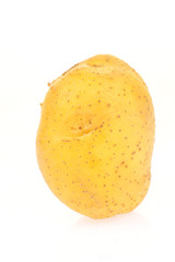 Potatoes on a white background