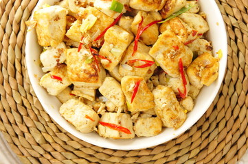 Spicy hot bean curd