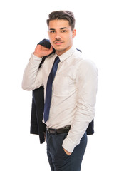 young business man in suit
