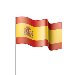 spain flag, vector illustration