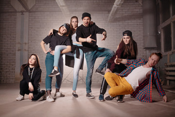 Fototapeta premium crazy young people . concept of street people. groovy lifestyle. careless generation