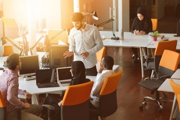 startup business people group working everyday job at modern office