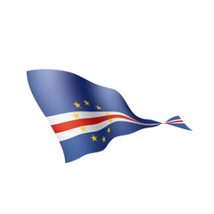 Fototapeta premium Cape Verde flag, vector illustration