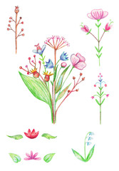 Vintage floral boquet