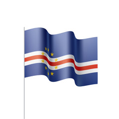 Cape Verde flag, vector illustration