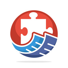 icon logo with the concept of bookkeeping management solution