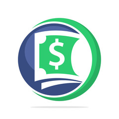 icon logo with the concept of financial management