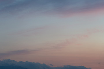 夕暮れの雲