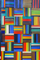 colorful ceramic tile pattern wall - decorative for background