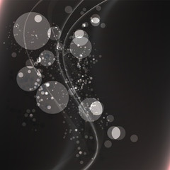 Abstract Bokeh vintage background and line. Vector illustration.