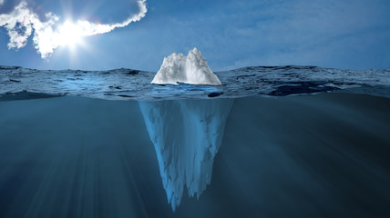 Eisberg im Meer - obrazy, fototapety, plakaty