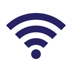 Wifi isolated vector icon on white background