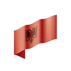 Albania flag, vector illustration