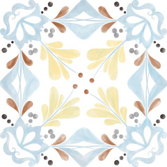 Illustration of tiles textured pattern