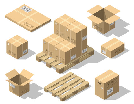 Download Pallet With Boxes Photos Royalty Free Images Graphics Vectors Videos Adobe Stock PSD Mockup Templates