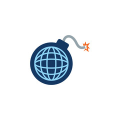 World Bomb Logo Icon Design