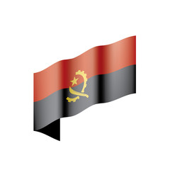 Angola flag, vector illustration