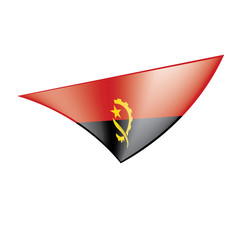 Angola flag, vector illustration