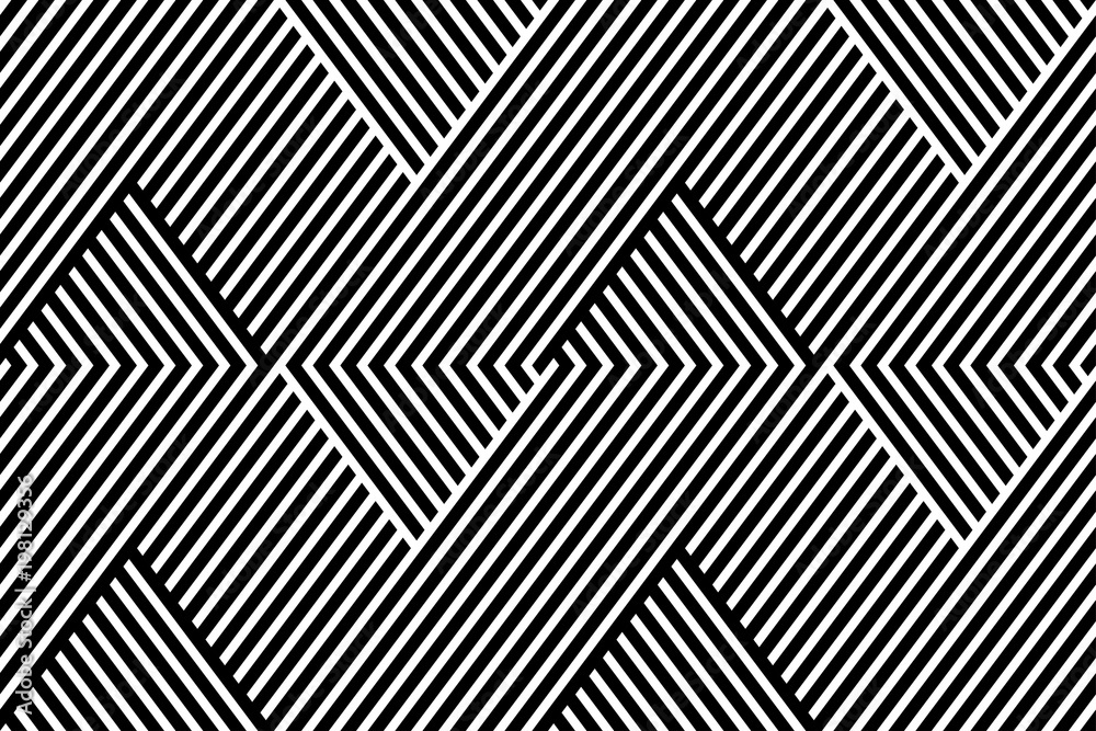 Poster pattern stripe seamless black and white. chevron stripe abstract background vector.