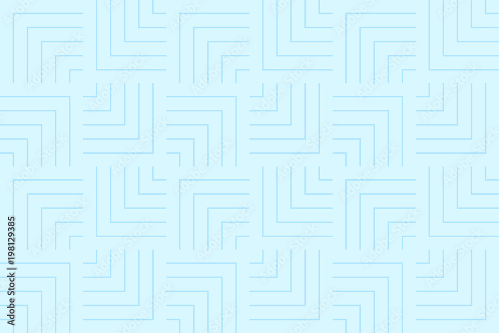 Poster Pattern geometric line blue two tone color. Chevron seamless design abstract background texture.