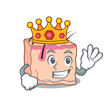 recommend clip art: King skin mascot cartoon style