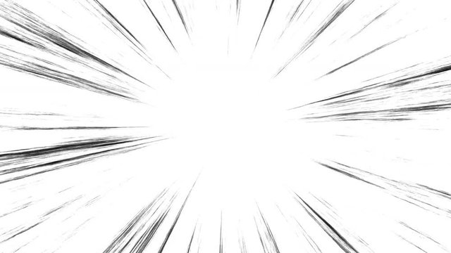 集中線 漫画 放射 スピード ループ 白背景