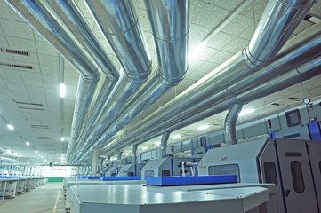 Naklejka premium Industrial pipe of the factory