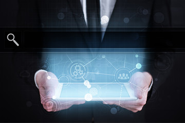 Empty Search bar. Web site, URL. Business, internet and technology concept.