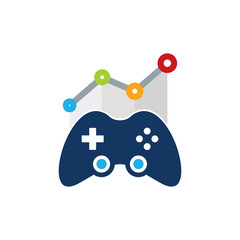 Stats Game Logo Icon Design