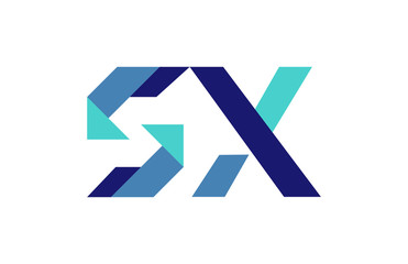 SX Ribbon Letter Logo