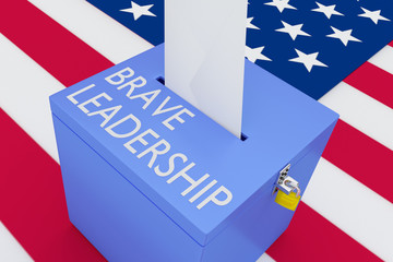 BRAVE LEADERSHIP concept