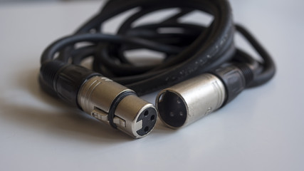Male and female XLR jacks