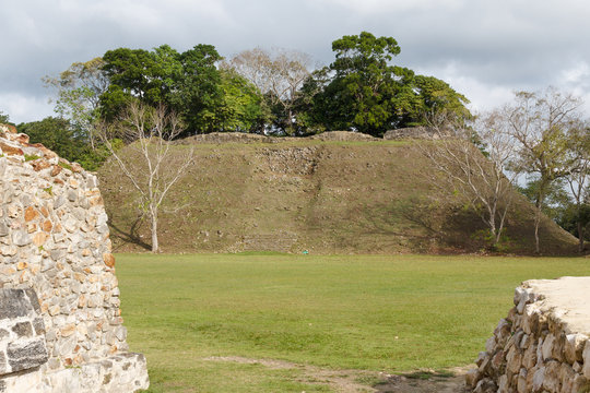 Ruins of the ancient Mayan archaeological site Altun Ha, Belize
