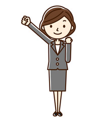 OL　ガッツポーズ