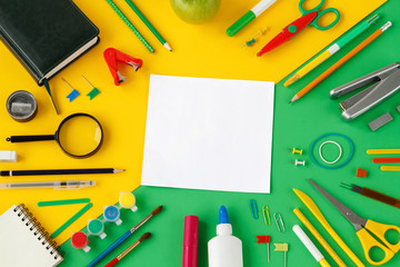 office supplies background