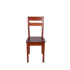 wooden chair isolated on white background